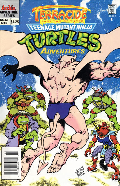 Cover for Teenage Mutant Ninja Turtles Adventures (Archie, 1989 series) #56 [Newsstand]
