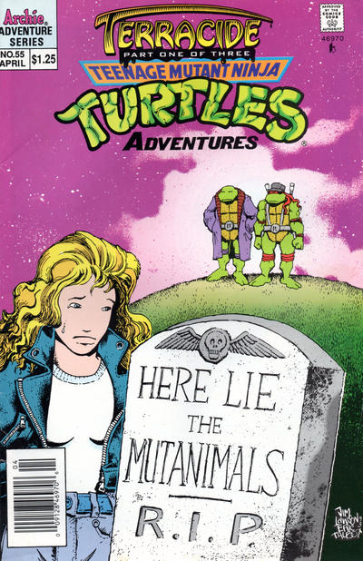 Cover for Teenage Mutant Ninja Turtles Adventures (Archie, 1989 series) #55 [Newsstand]