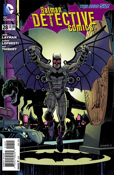 Cover for Detective Comics (DC, 2011 series) #28 [Klaus Janson Steampunk Cover]