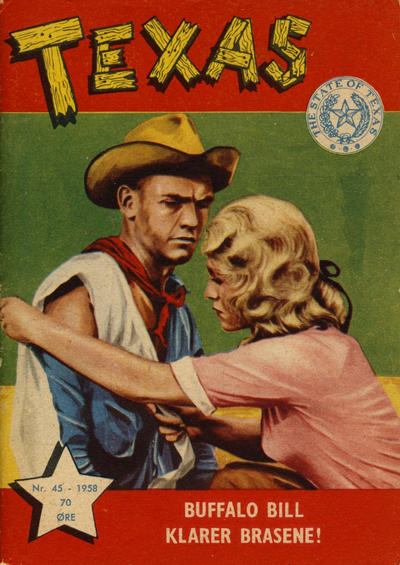 Cover for Texas (Serieforlaget / Se-Bladene / Stabenfeldt, 1953 series) #45/1958