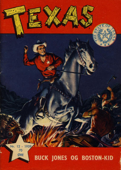 Cover for Texas (Serieforlaget / Se-Bladene / Stabenfeldt, 1953 series) #12/1959