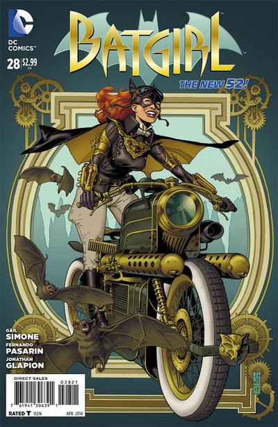 Cover for Batgirl (DC, 2011 series) #28 [J. G. Jones Steampunk Cover]