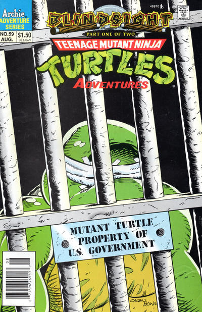 Cover for Teenage Mutant Ninja Turtles Adventures (Archie, 1989 series) #59 [Newsstand]