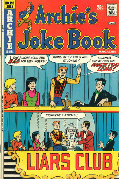 Cover for Archie's Joke Book Magazine (Archie, 1953 series) #198