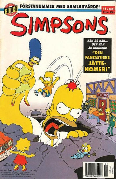 Cover for Simpsons (Egmont, 2001 series) #1/2001