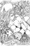 Cover Thumbnail for Grimm Fairy Tales (2005 series) #24 [Jay Company Convention Black and White Exclusive Variant - Chasen Grieshop]