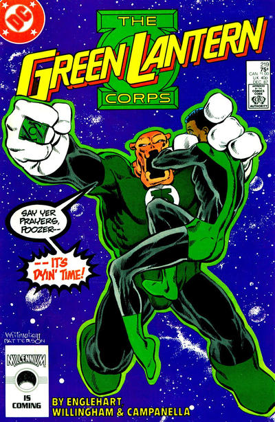 Cover for The Green Lantern Corps (DC, 1986 series) #219 [Direct]