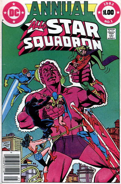 Cover for All-Star Squadron Annual (DC, 1982 series) #1 [Newsstand]