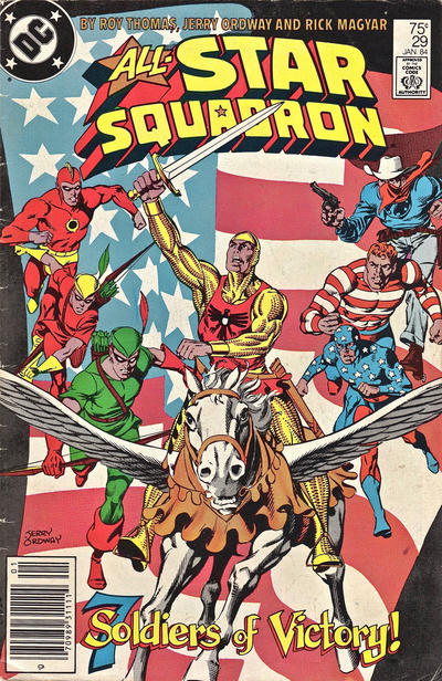 Cover for All-Star Squadron (DC, 1981 series) #29 [Newsstand]