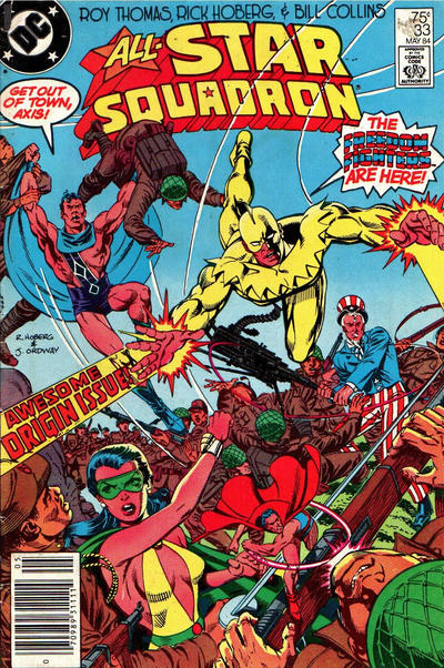 Cover for All-Star Squadron (DC, 1981 series) #33 [Newsstand]