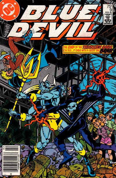 Cover for Blue Devil (DC, 1984 series) #9 [Newsstand]