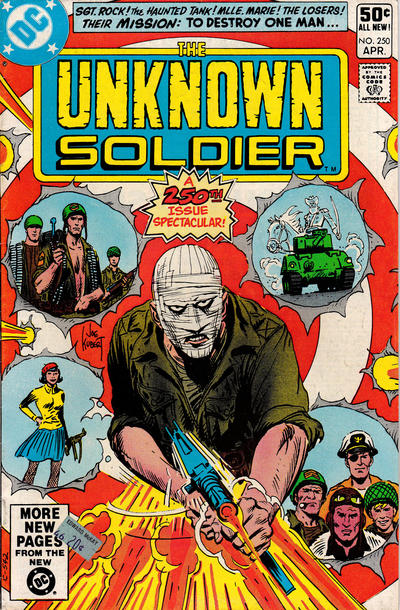 Cover for Unknown Soldier (DC, 1977 series) #250 [Direct]