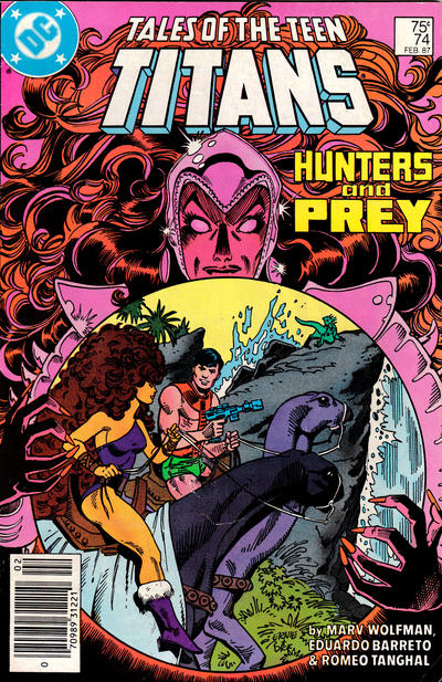 Cover for Tales of the Teen Titans (DC, 1984 series) #74 [Newsstand]