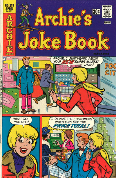 Cover for Archie's Joke Book Magazine (Archie, 1953 series) #219