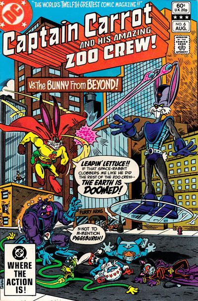 Cover for Captain Carrot and His Amazing Zoo Crew! (DC, 1982 series) #6 [Direct]