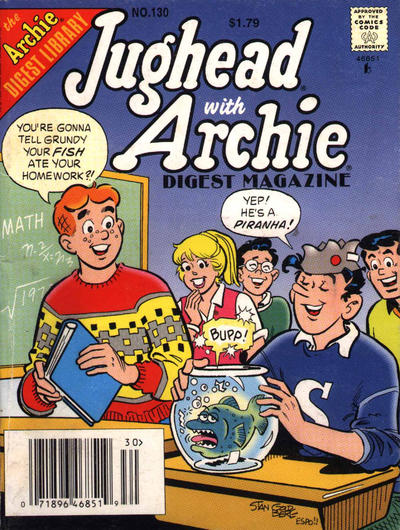 Cover for Jughead with Archie Digest (Archie, 1974 series) #130 [Newsstand]