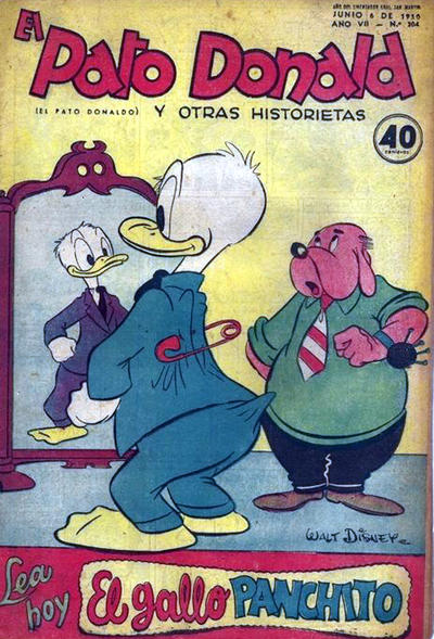 Cover for El Pato Donald (Editorial Abril, 1944 series) #304