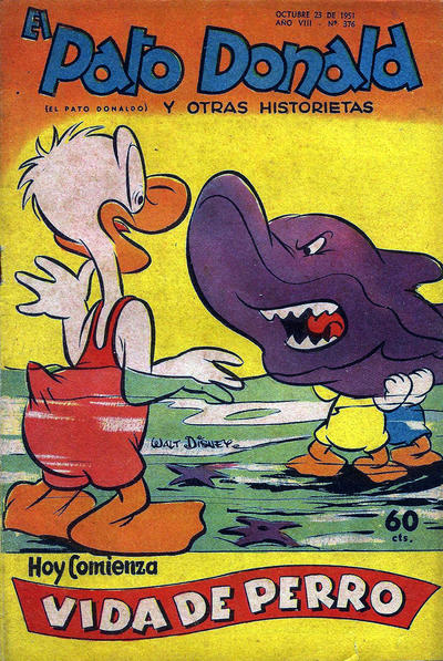 Cover for El Pato Donald (Editorial Abril, 1944 series) #376
