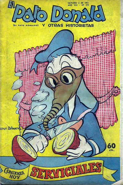 Cover for El Pato Donald (Editorial Abril, 1944 series) #373