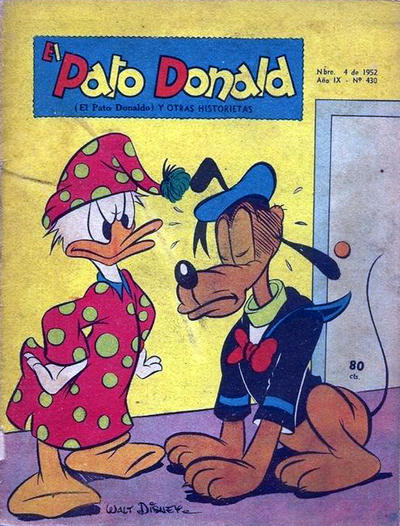Cover for El Pato Donald (Editorial Abril, 1944 series) #430