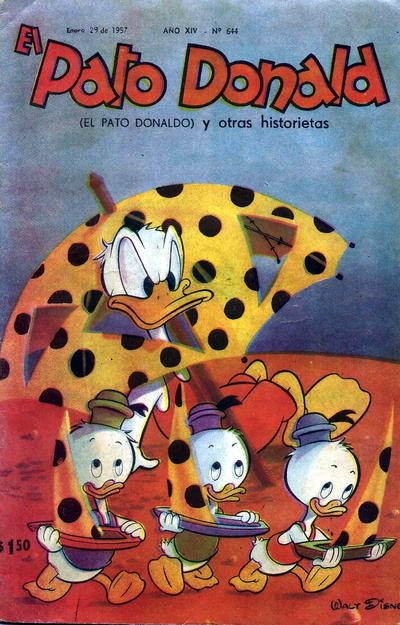 Cover for El Pato Donald (Editorial Abril, 1944 series) #644
