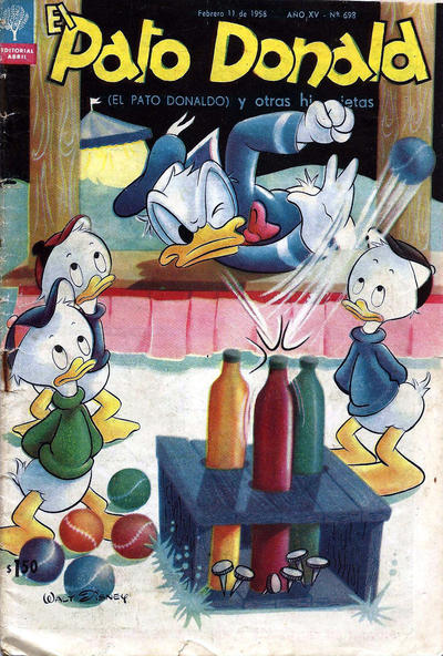 Cover for El Pato Donald (Editorial Abril, 1944 series) #698