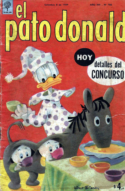 Cover for El Pato Donald (Editorial Abril, 1944 series) #780