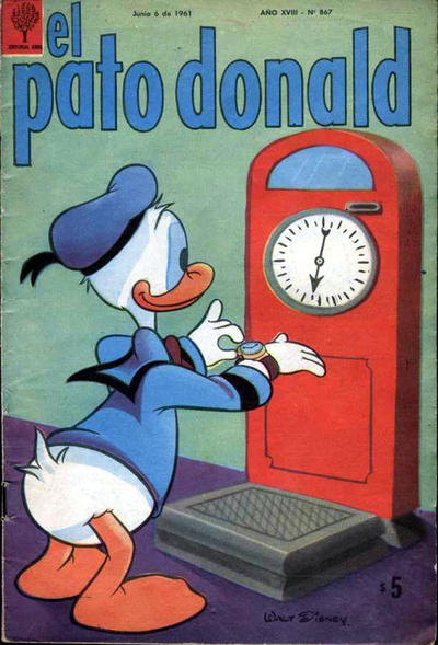 Cover for El Pato Donald (Editorial Abril, 1944 series) #867