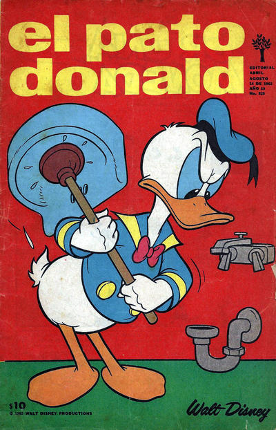 Cover for El Pato Donald (Editorial Abril, 1944 series) #929
