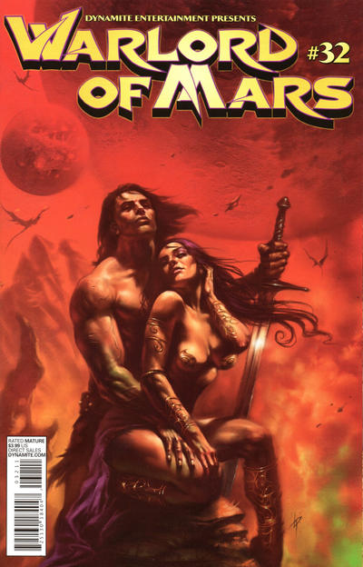 Cover for Warlord of Mars (Dynamite Entertainment, 2010 series) #32 [Cover B - Lucio Parrillo]