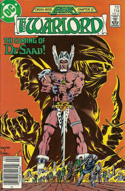 Cover for Warlord (DC, 1976 series) #114 [Newsstand]