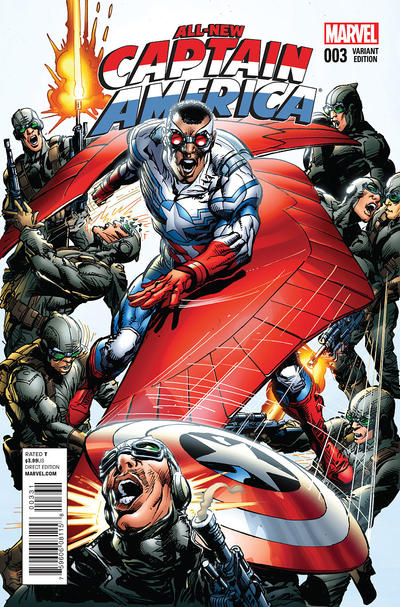 Cover for All-New Captain America (Marvel, 2015 series) #3 [Incentive Salvador Larroca Welcome Home Variant]