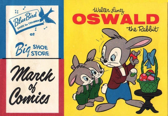 Cover for Boys' and Girls' March of Comics (Western, 1946 series) #186 [Blue Bird at Big Shoe Store]